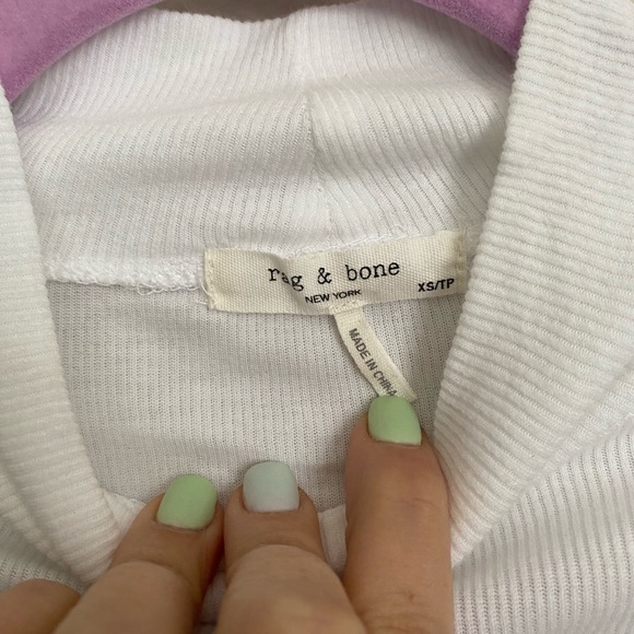 Rag & Bone The Slub Turtleneck Slim Fit Top XS - Picture 5 of 7